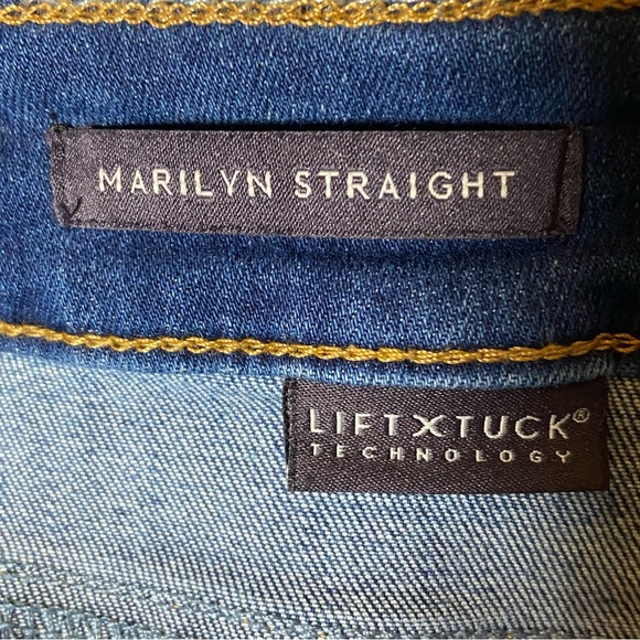 NYDJ Marilyn Straight LIFTXTUCK Technology Jeans Women Size 14 - Picture 5 of 10